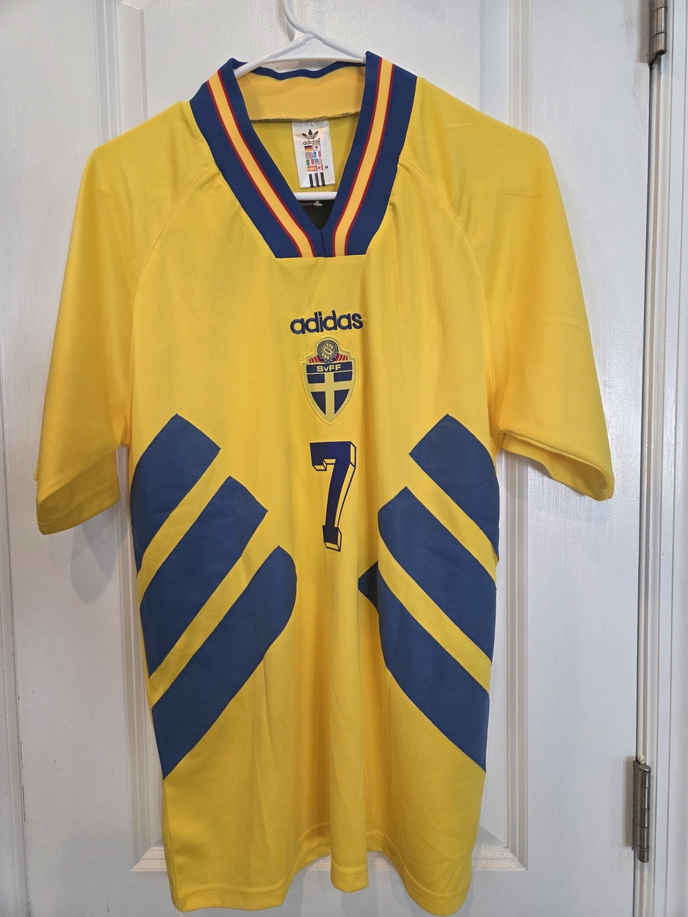 Henrik Larsson Sweden 1994 World Cup Soccer Jersey